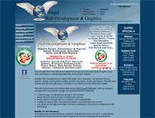 Tablet Screenshot of angelwebdevelopment.com